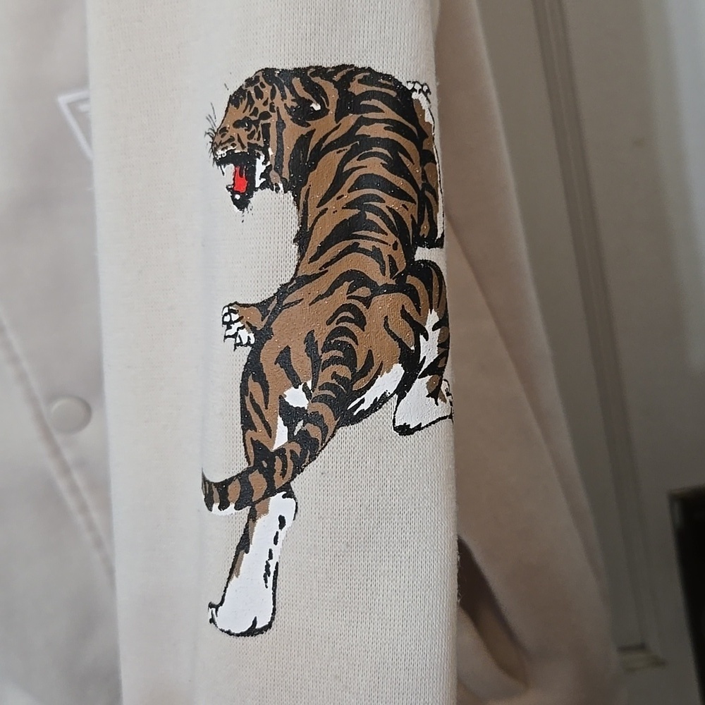 REGSTR Fearless Tokyo Warrior Beige Jacket Snapfront Medium - Picture 8 of 12